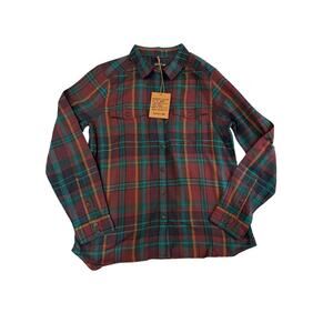 Toad and Co medium plaid button up shirt